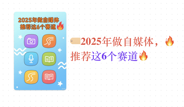 短期股票配资 2025年做大鱼号号等自媒体, 这6个赛道你应该多关注