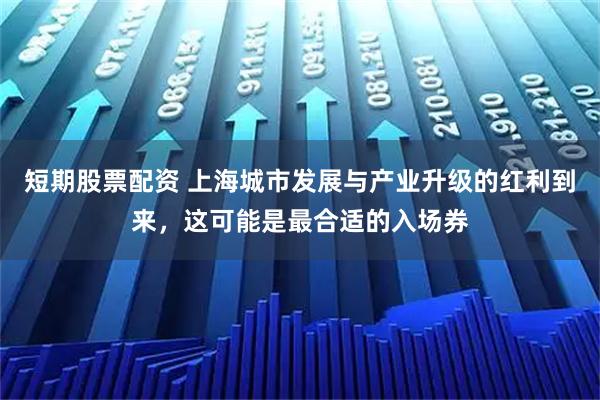 短期股票配资 上海城市发展与产业升级的红利到来，这可能是最合适的入场券